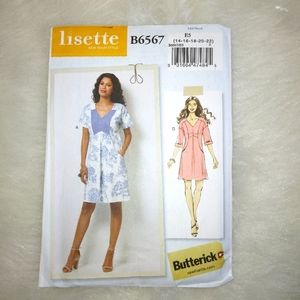Butterick B6567 Lisette fitted w/ front pleat, pockets, sleeve variation…